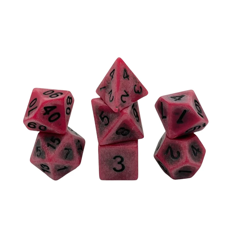 7-teiliges RPG Würfelset Ancient: Red