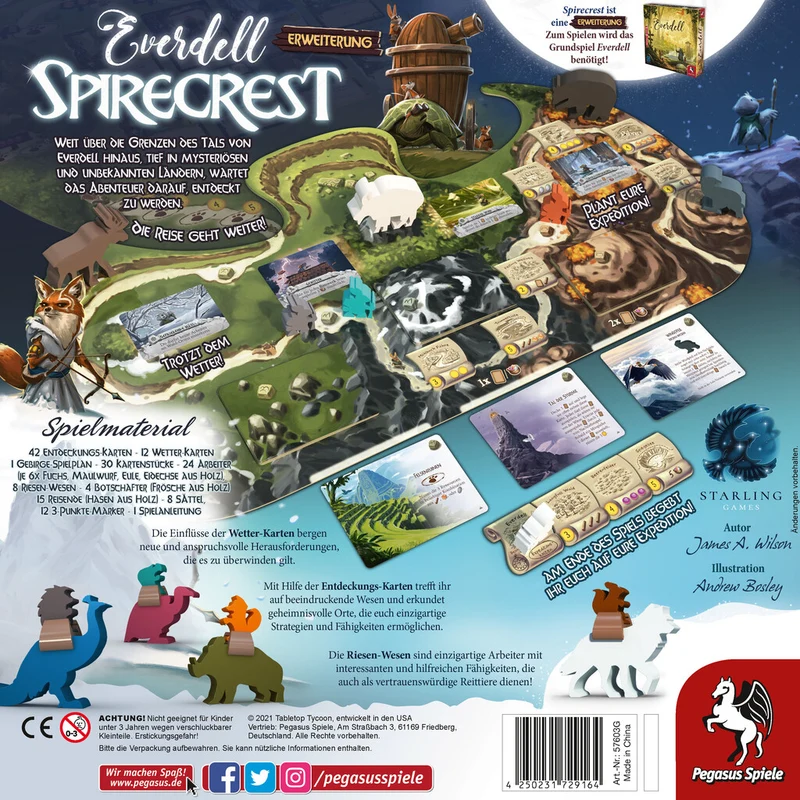 Everdell und verschiedene Erweiterungen