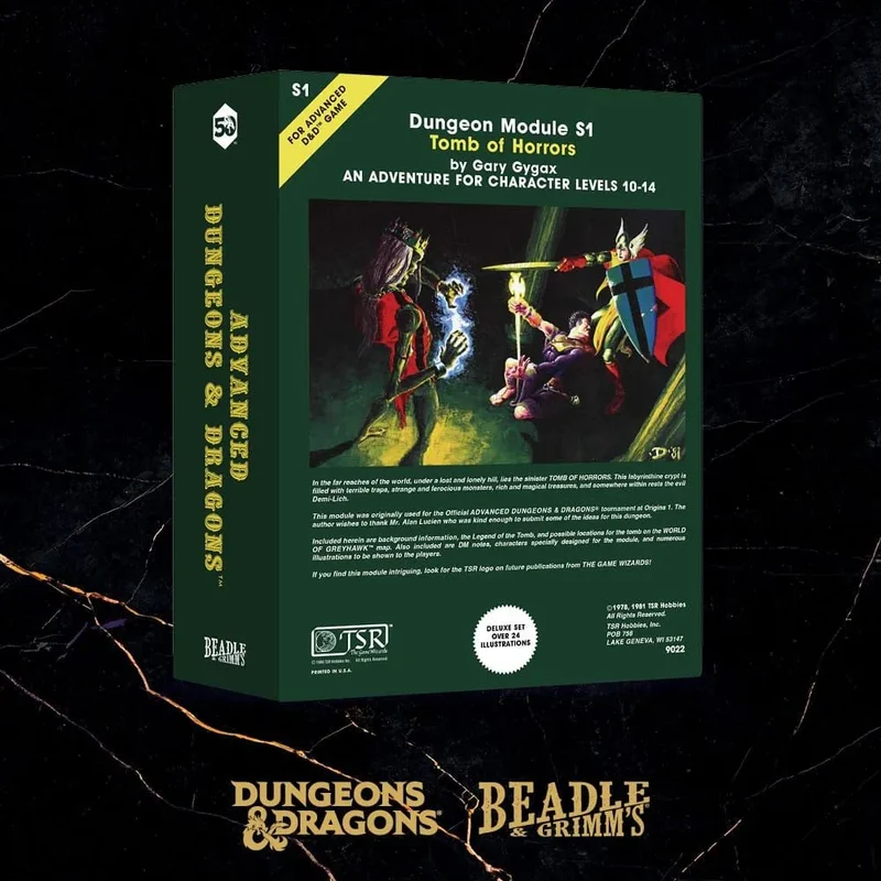 D&D – Classic Module Würfelset: Tomb of Horrors (50th Anniversary)