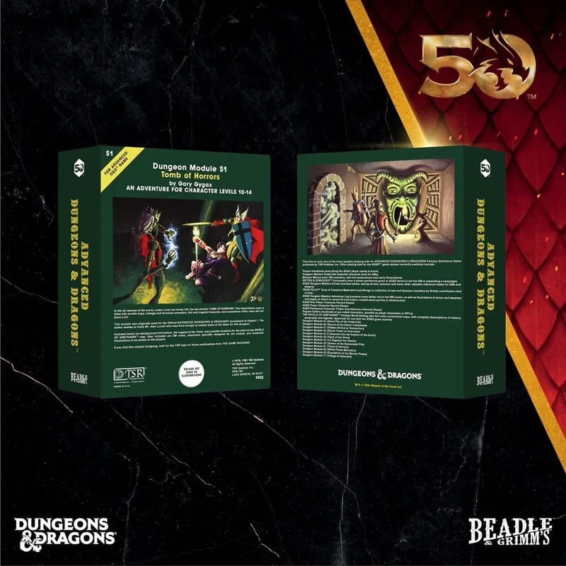 D&D – Classic Module Würfelset: Tomb of Horrors (50th Anniversary)