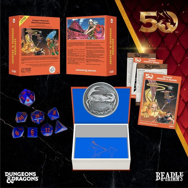 D&D – Classic Module Würfelset: White Plume Mountain (50th Anniversary)