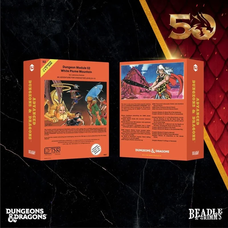 D&D – Classic Module Würfelset: White Plume Mountain (50th Anniversary)