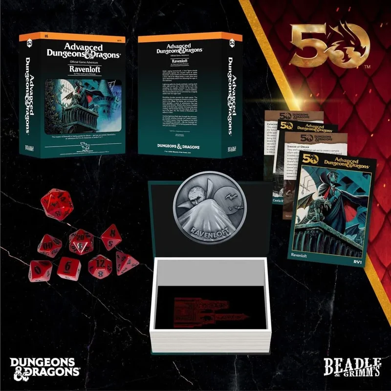 D&D – Classic Module Würfelset: Ravenloft (50th Anniversary)