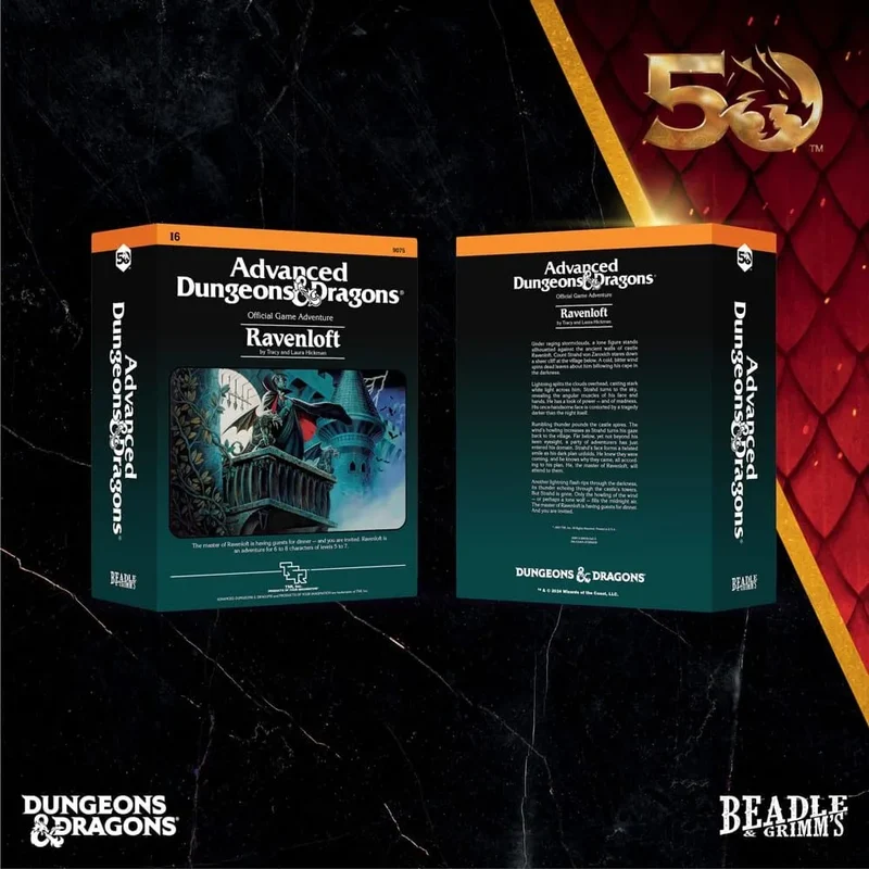 D&D – Classic Module Würfelset: Ravenloft (50th Anniversary)