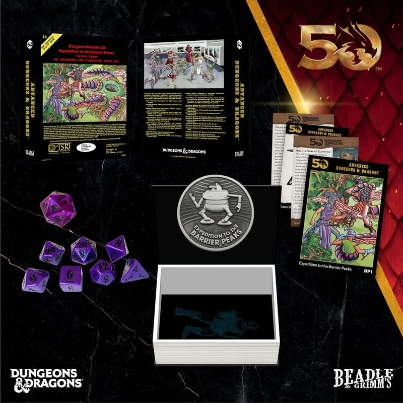 D&D – Classic Module Würfelset: Expedition to the Barrier Peaks (50th Anniversary)