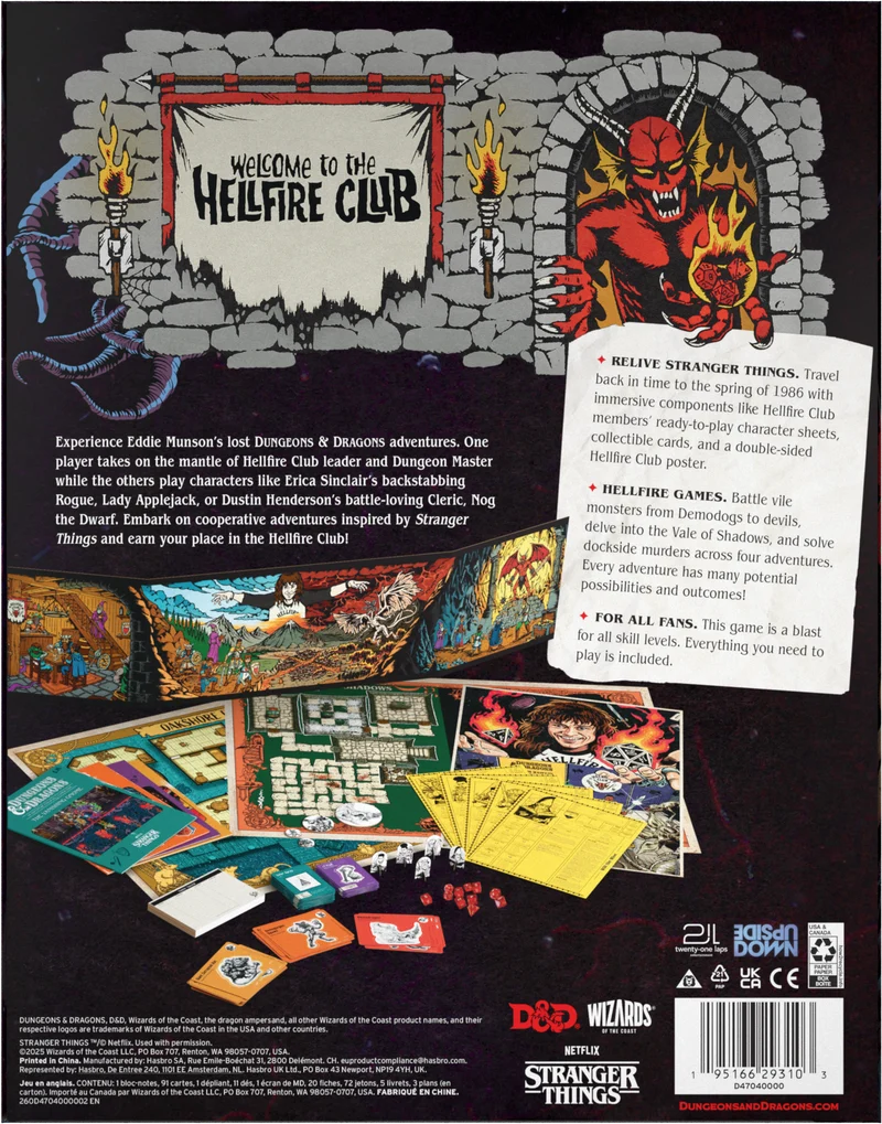 D&D Stranger Things Welcome to the Hellfire Club - EN