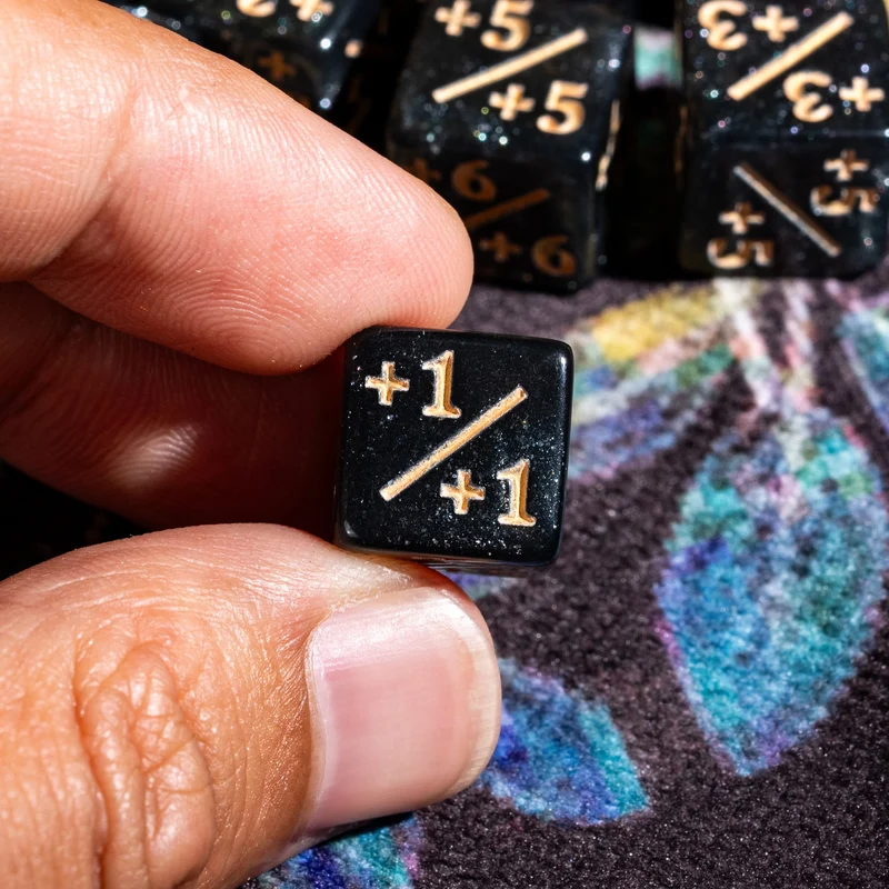 Galaxy Mini Counter-Würfel Positiv (12 mm)