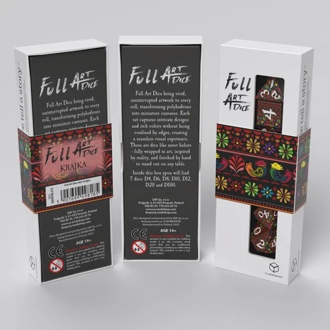 Full Art Dice Set: Krajka