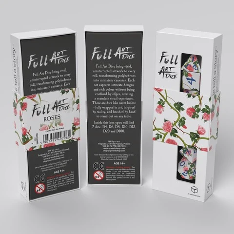Full Art Dice Set: Roses