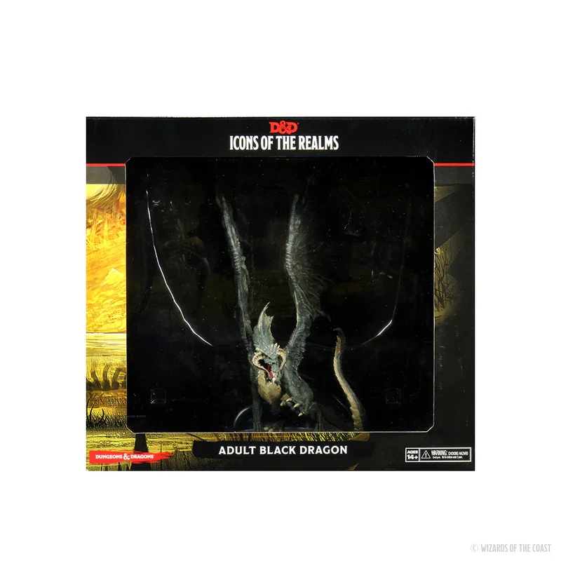 D&D Icons of the Realms: Adult Black Dragon Premium Figure