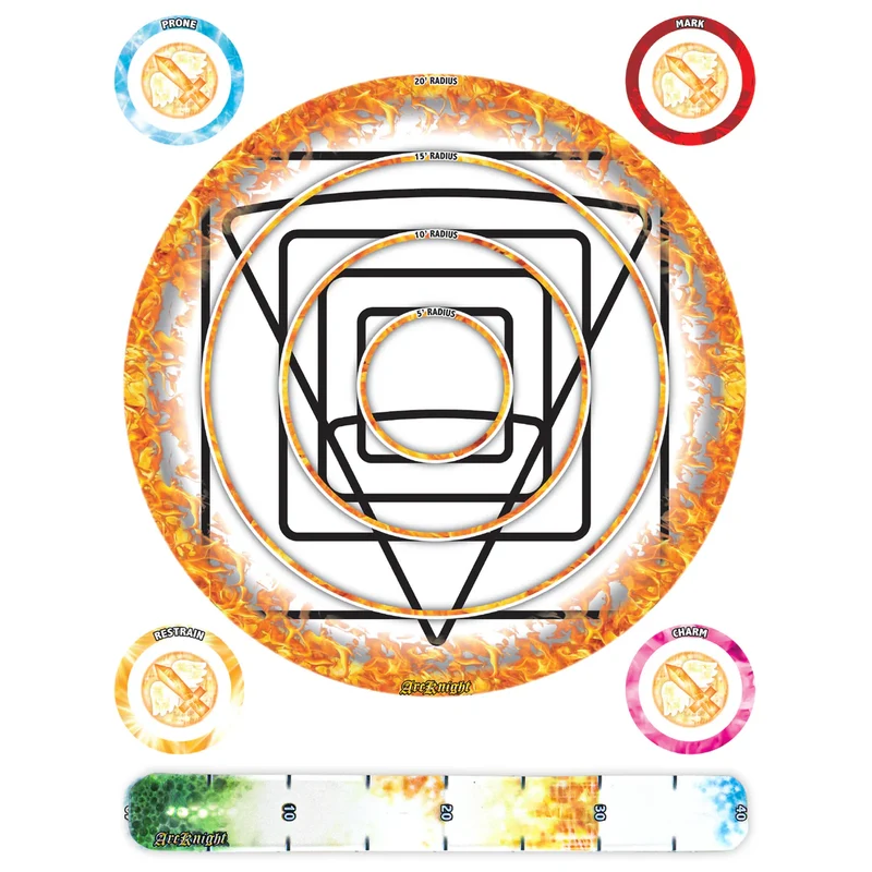 5E Area of Effect Template - Fireball