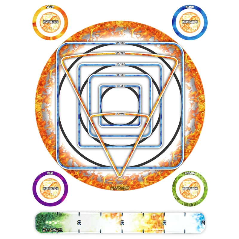 5E Area of Effect Template - Fireball