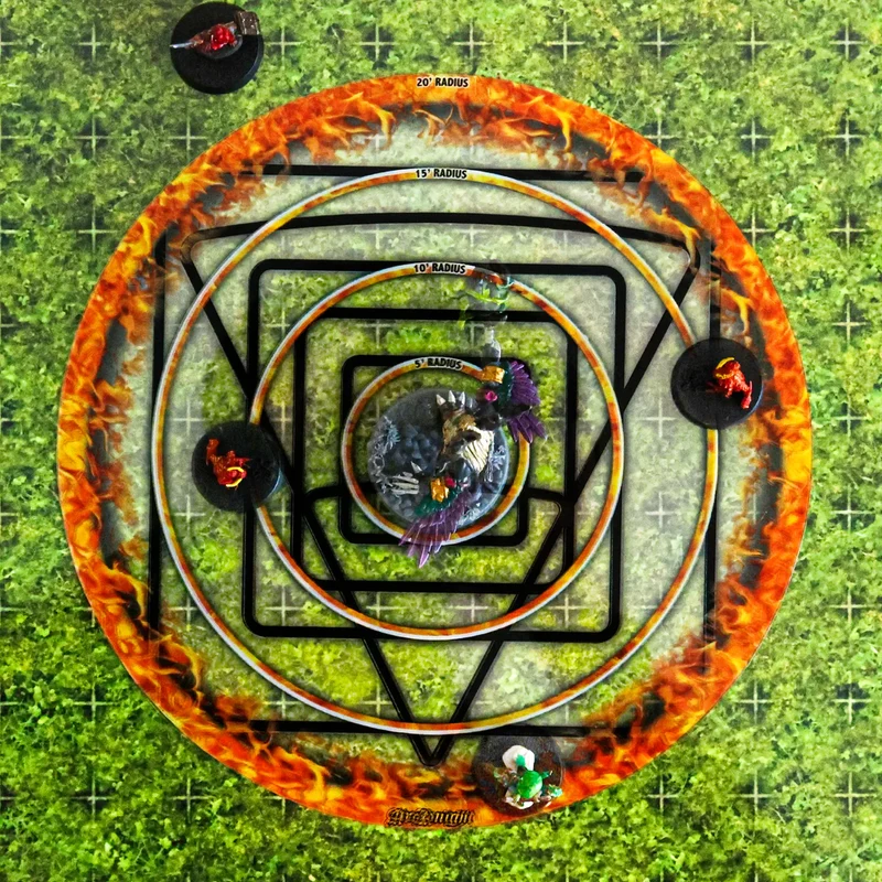5E Area of Effect Template - Fireball