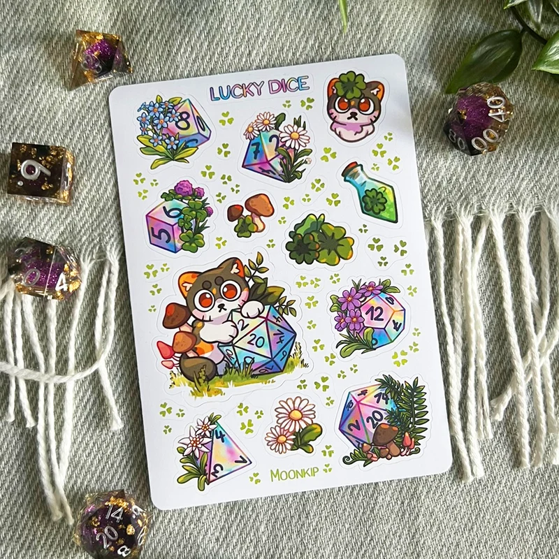 Stickerbogen by Moonkip.Crafts