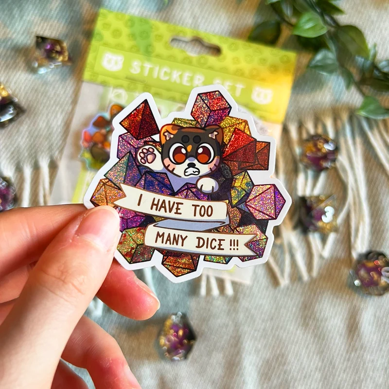 Everything Dice Sticker Set by Moonkip.Crafts