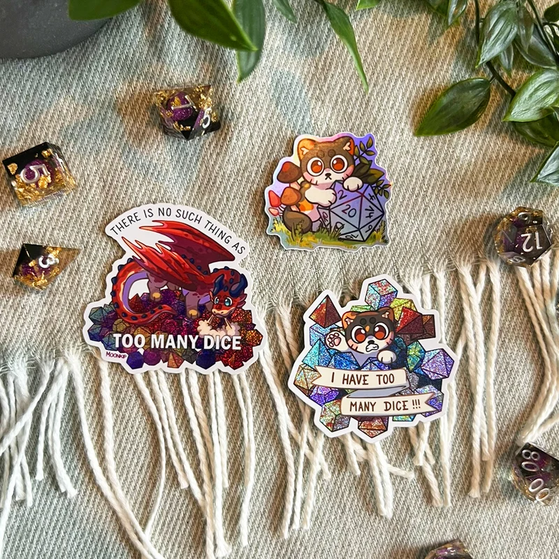 Everything Dice Sticker Set by Moonkip.Crafts