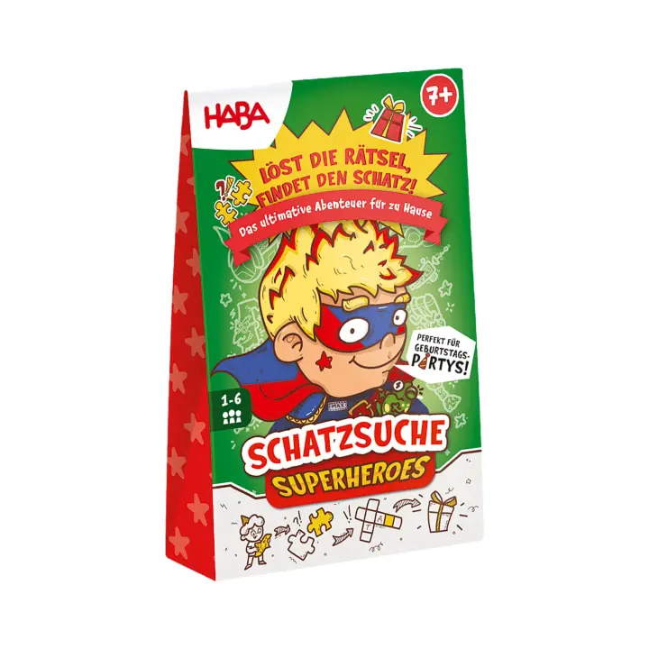Schatzsuche Superheroes - Rätselspiel für verregnete Nachmittage