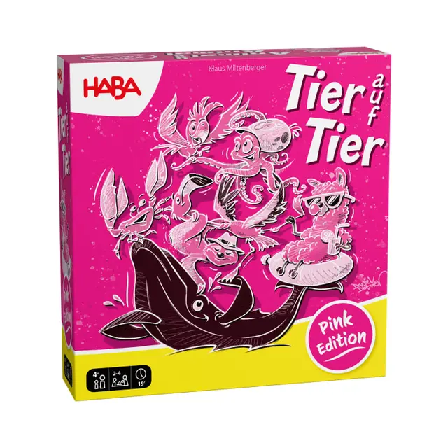 Tier auf Tier Pink Edition - Das Stapelspiel in neuem Look