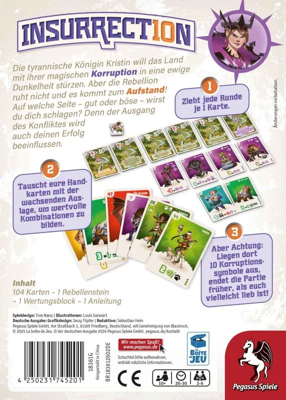 Insurrection - Leicht zugängliches Kombo-Spiel mit Twist