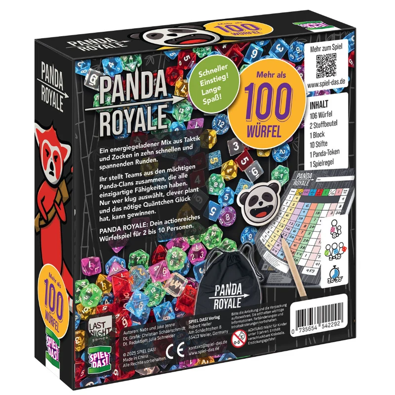 Panda Royale - Das bunte Würfelspiel für Zocker