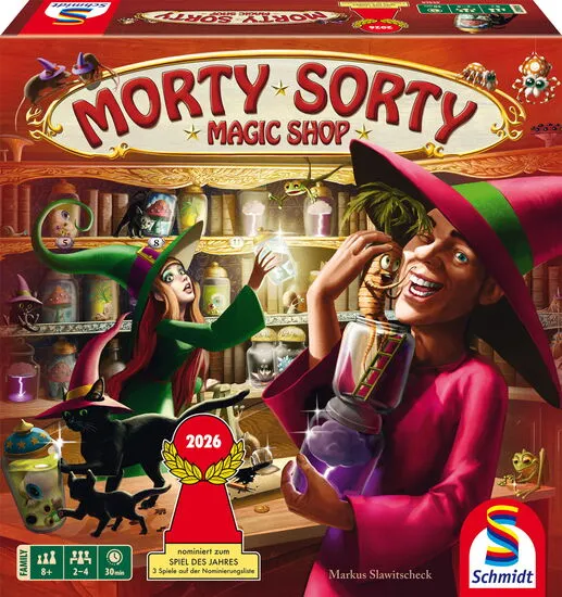 Morty Sorty Magic Shop - Einfach zugängliches Familienspiel