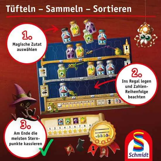 Morty Sorty Magic Shop - Einfach zugängliches Familienspiel