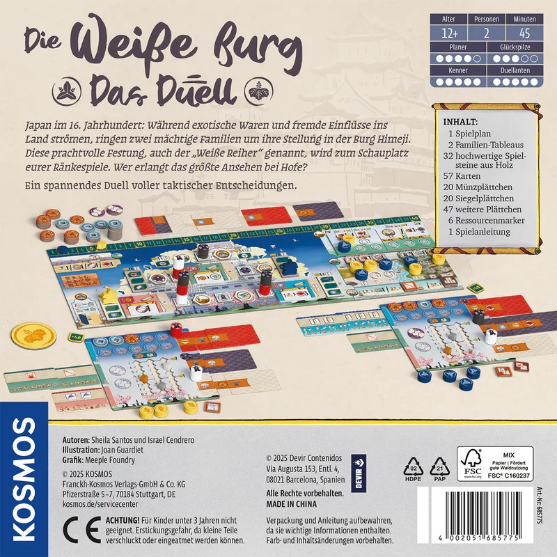 Die weiße Burg - Das Duell Schnelles Taktisches 2er Spiel