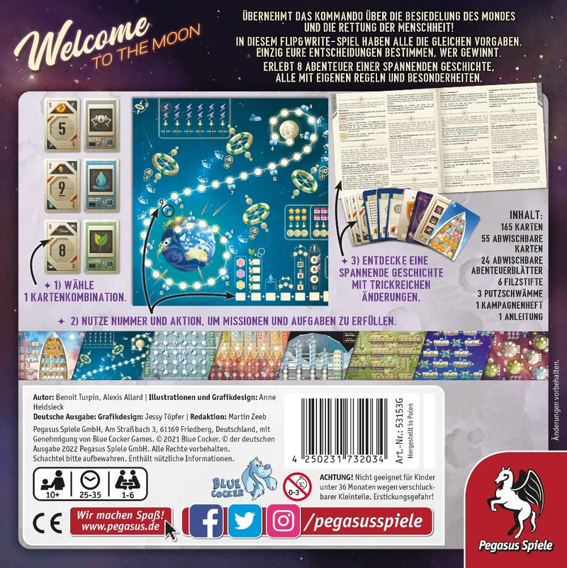 Welcome to the Moon - Das erste Flip 'n' Write Kampagnenspiel
