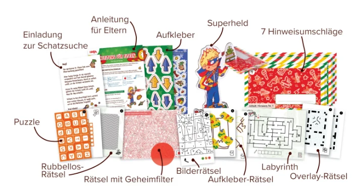Schatzsuche Superheroes, deutsch