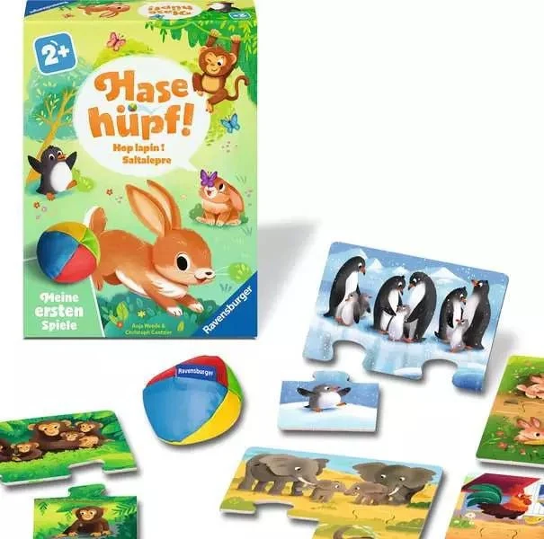 Ravensburger Hase hüpf! – Kinderspiel ab 2 Jahren