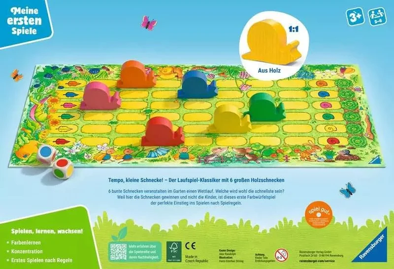 Tempo, kleine Schnecke! – Kinderspiel ab 3 Jahren