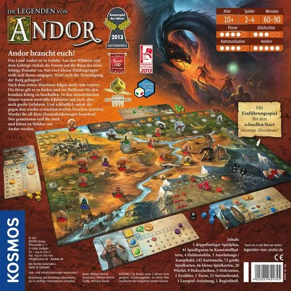 Die Legenden von Andor - Brettspiel