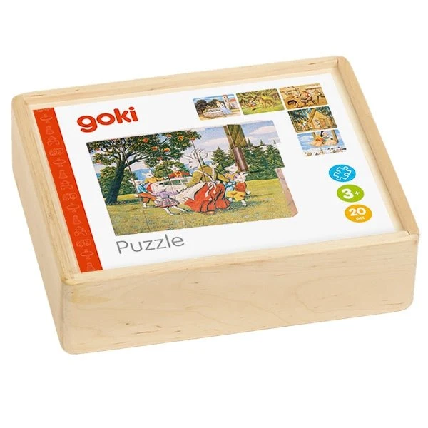 Märchen Würfelpuzzle aus Holz