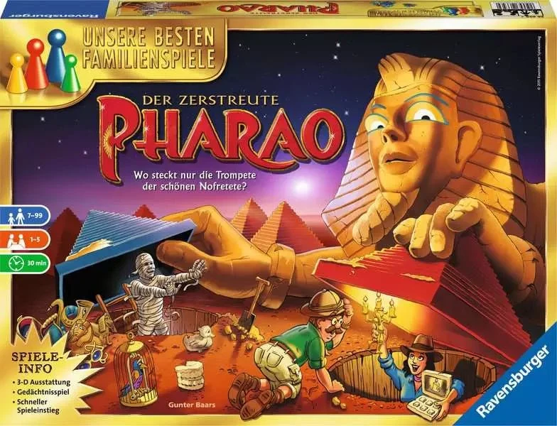 Der zerstreute Pharao – Ravensburger Merk- und Brettspiel