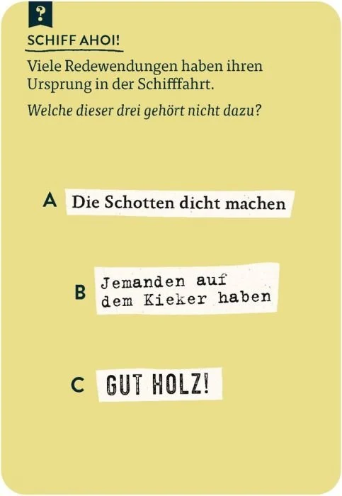 Das große Quiz der Redewendungen & Sprichwörter