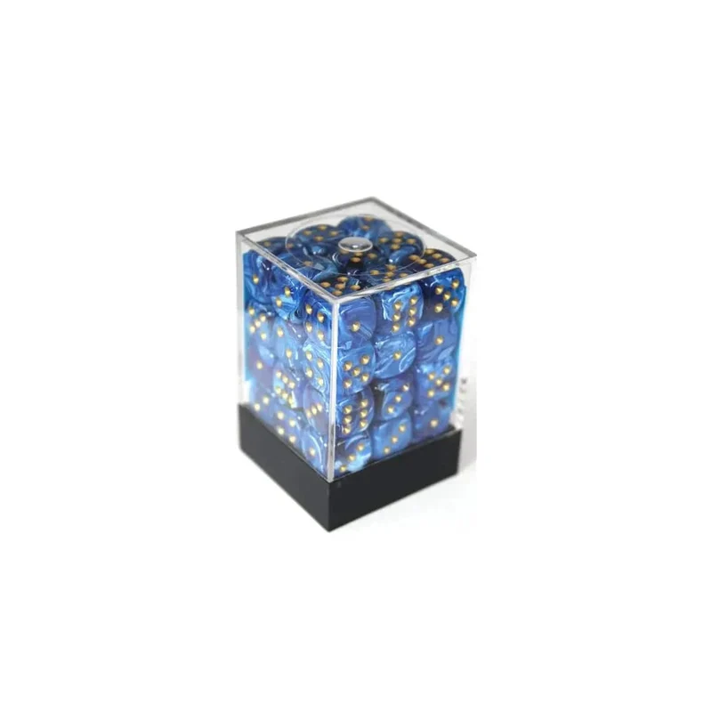 Chessex Vortex Blue/Gold W6 12mm Set