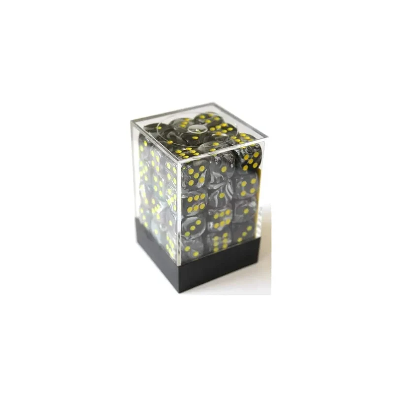 Chessex Vortex Black/Yellow W6 12mm Set