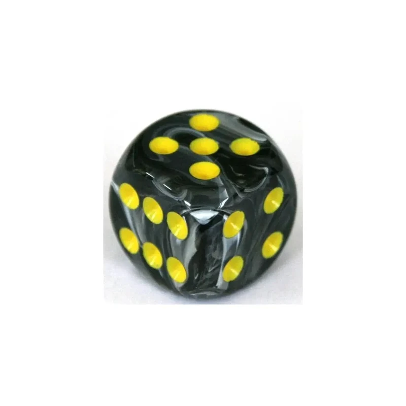 Chessex Vortex Black/Yellow W6 16mm