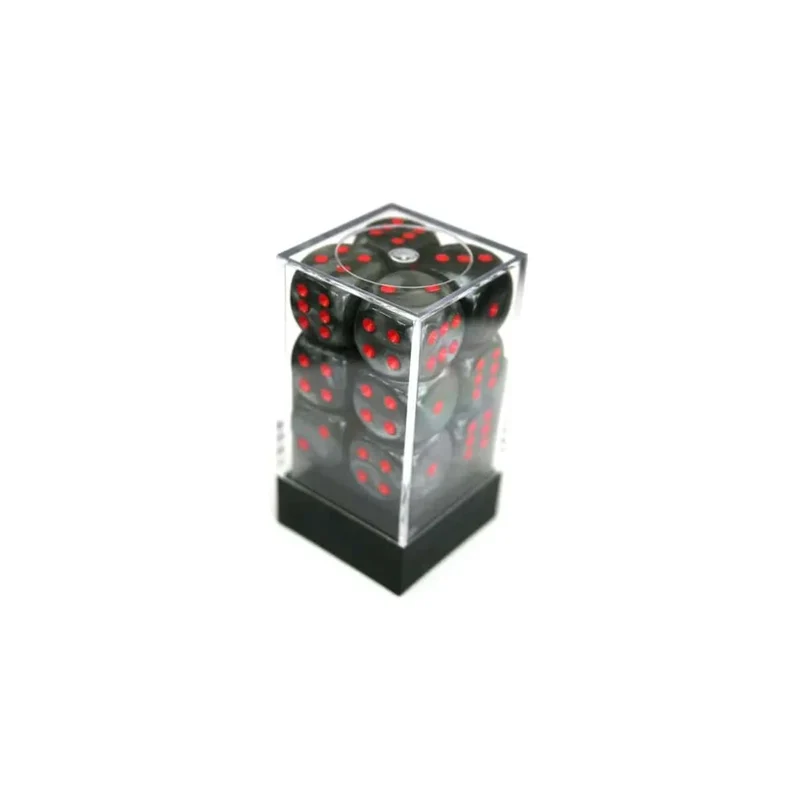 Chessex Velvet Black/Red W6 16mm Set