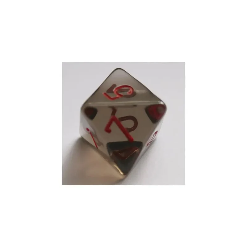 Chessex Translucent Smoke/Red W8