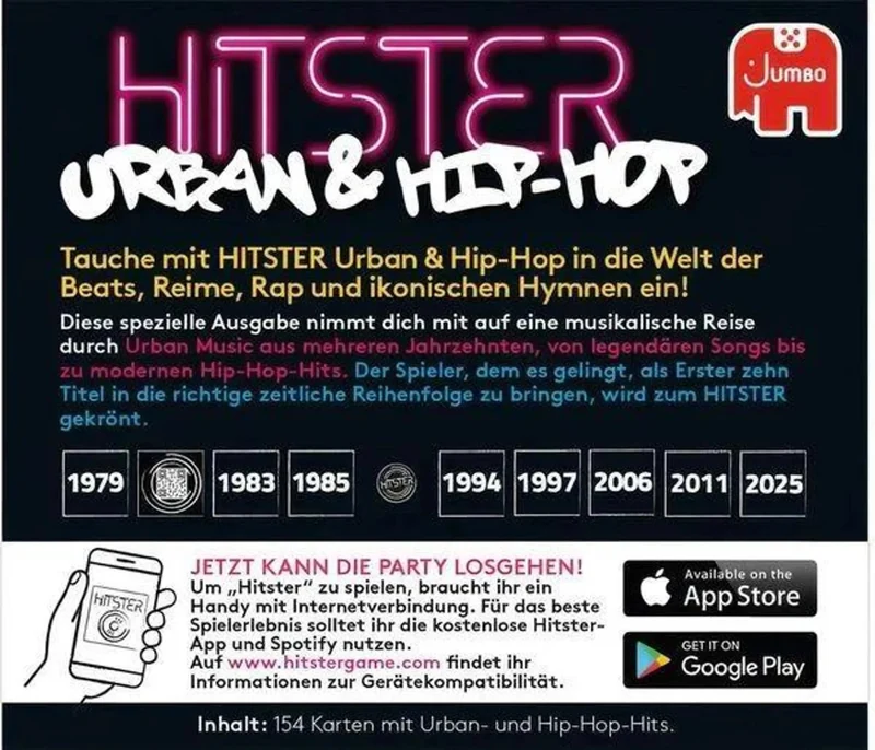 HITSTER Urban & Hip Hop - Neue Beatz für das beliebte Partyspiel