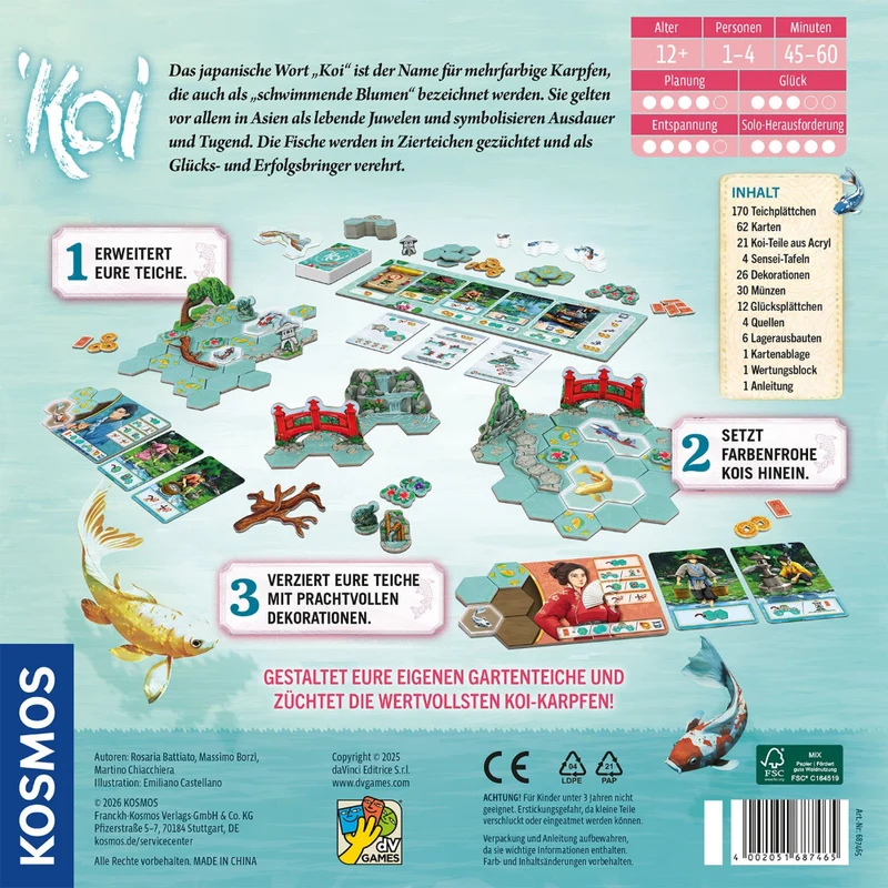 Koi - Strategisches Legespiel für erfahrene Spieler