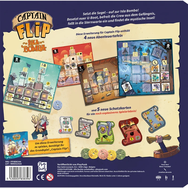 Captain Flip Isla Bomba (Erweiterung) - Neue Abenteuer, neue Schätze