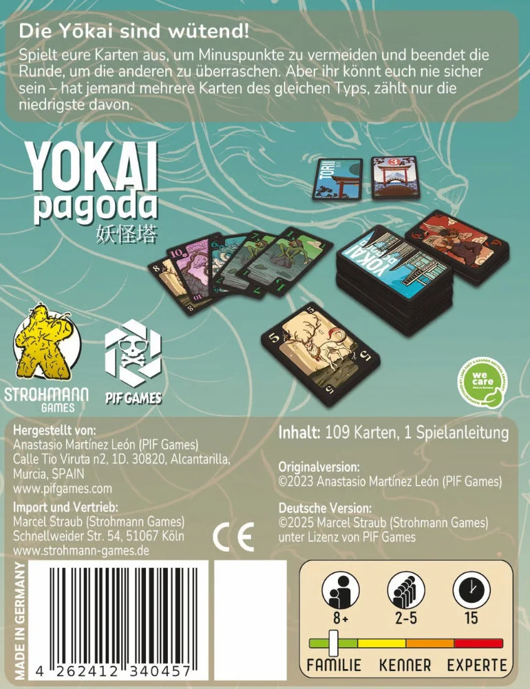 Yokai Pagoda - Schnelles Kartenspiel für die ganze Familie