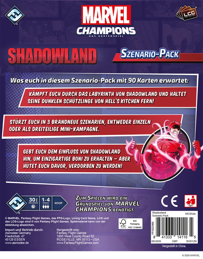 Shadowland (Szenario-Pack) - Marvel Champions: Das Kartenspiel, deutsch