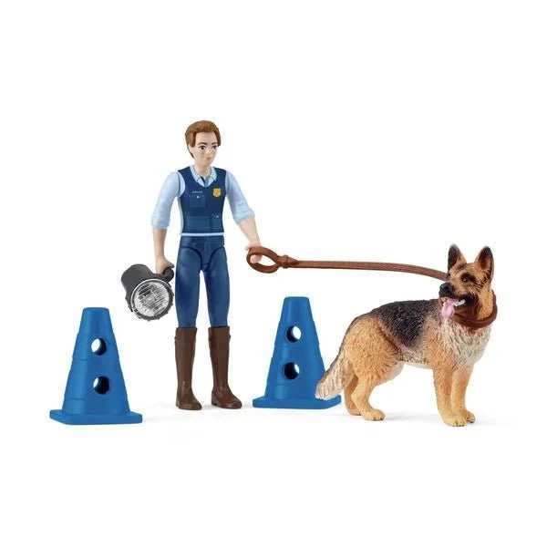 Polizeieinsatz – Schleich Spielset mit Polizist und Schäferhund
