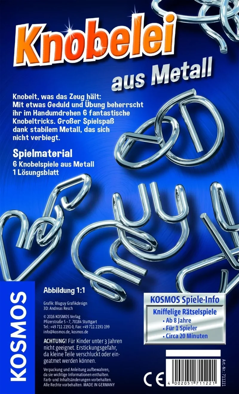 Spiel - Knobelei aus Metall