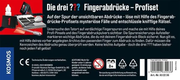 Die Drei ???: Fingerabdrücke - Profiset Detektiv-Set