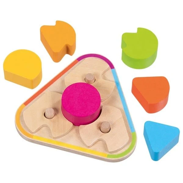 Finde die Form – Holz-Legespiel