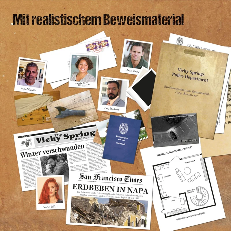 Murder Mystery Case File - Der Tote im Weinkeller
